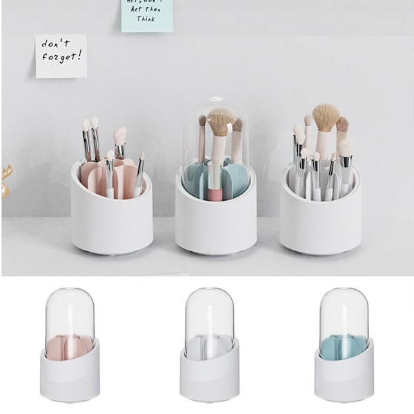 Multi-nät skrivbords pennhållare Plast Multi-funktion Rotering Pennfodral Case Pen Organizer för kontor skolmaterial