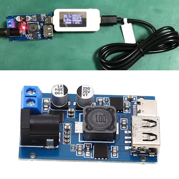 Buck Converter Module DC 8.2-32V Input to DC 3-20V Output QC 3.0 Quick Charging Board for Phone
