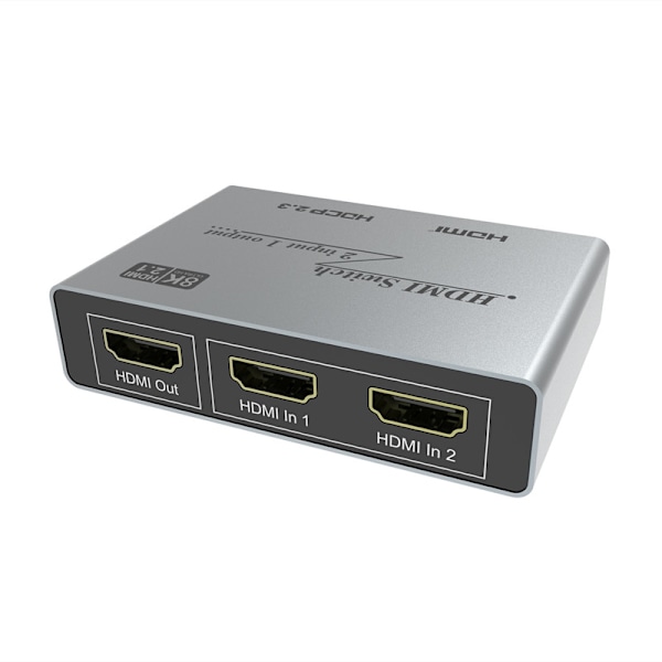 HDMI switch 8K 2x1 with remote control