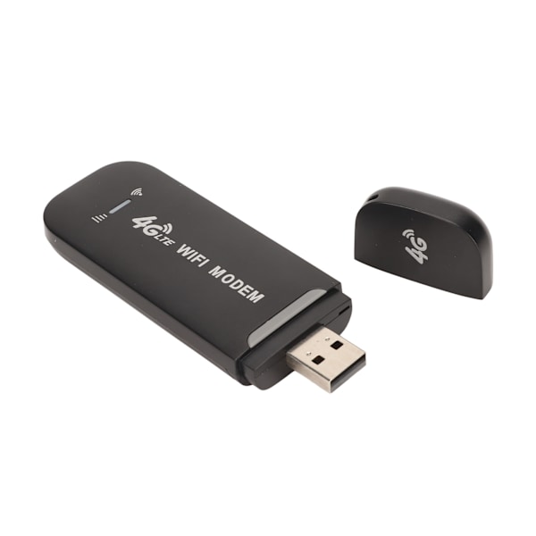 4G LTE USB WiFi-router 150 Mbps, understøtter 10 brugere, bærbar WiFi-modem, mobil WiFi-router til tablet, bærbar computer, sort