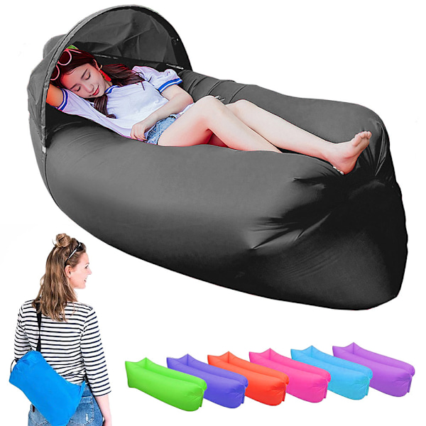 Luftsofa / LayBag med solbeskyttelse - Oppblåsbar
