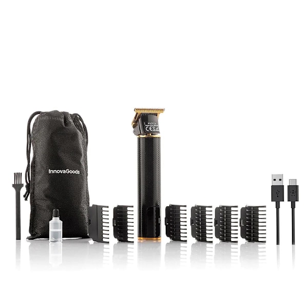 Oppladbar Hårtrimmer: 6 Lengder, Ergonomisk Design