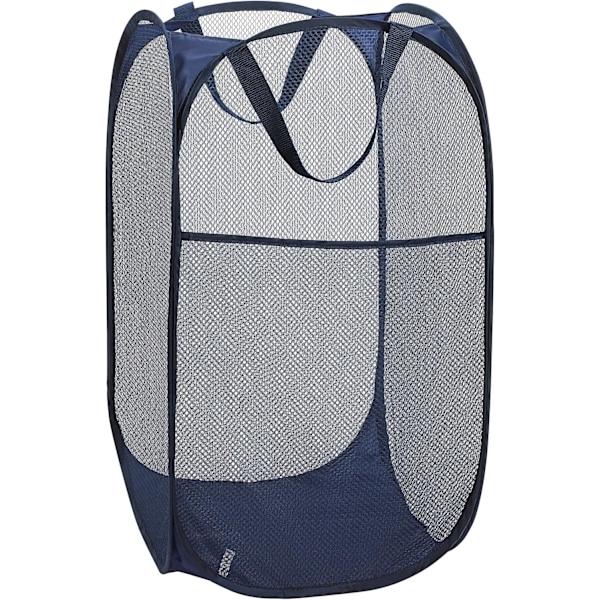 Practical Mesh Pop-Up Laundry Hamper – Collapsible Lightweight Clothes Basket – Durable Clothing Storage for Nursery, Dorm, Home