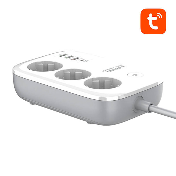 Smart Wi-Fi grenuttak LDNIO SEW3452, Tuya (hvit)