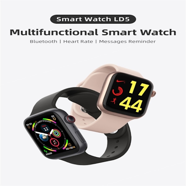 LD5 1,54 tommer farveskærm Smart Watch, IP67 Vandtæt