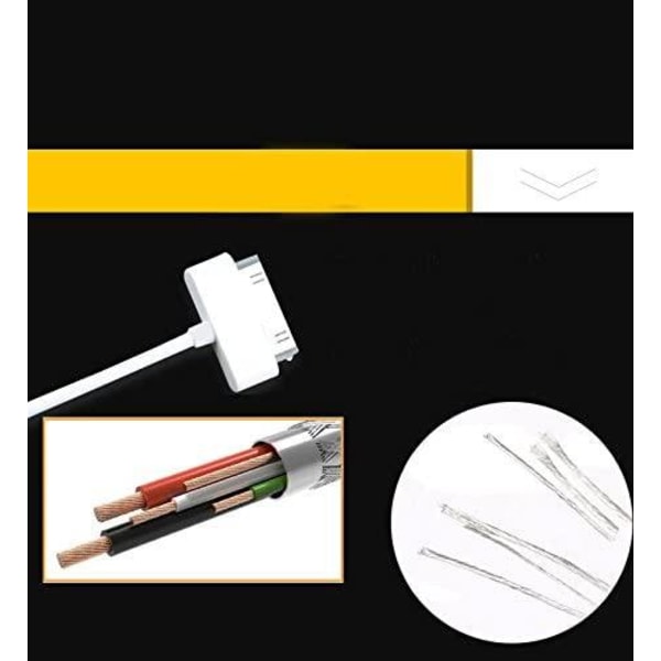 2X Latauskaapeli vanhemmille iPhoneille ja iPadeille 30-nastainen USB-kaapeli