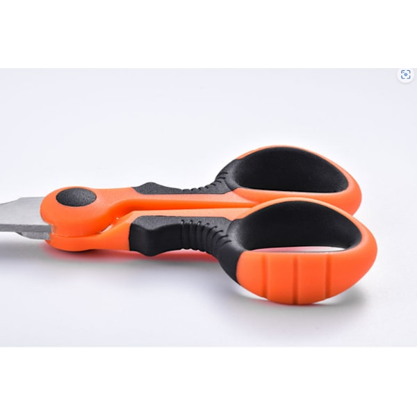 Multifunctional Fishing Scissors with Serrated Blades
