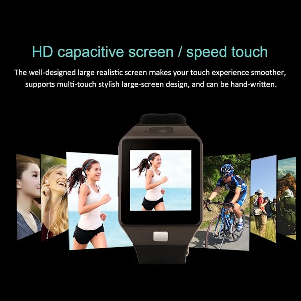 Smartklocka Touch Sport Fitness Vattentät Smartwatch Klockor För Ios Android Sim GSM-kort Kamera Herr Damer Barn Smartklocka Roséguld