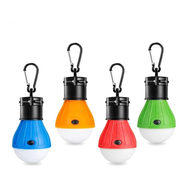 4 st Tältlampa Campinglampa Ljusklämma Krok
