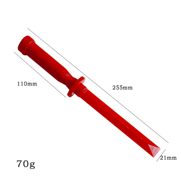 Plastskrabersæt - bredde 21 - 21 - 24 - 36 mm - 4 stk
