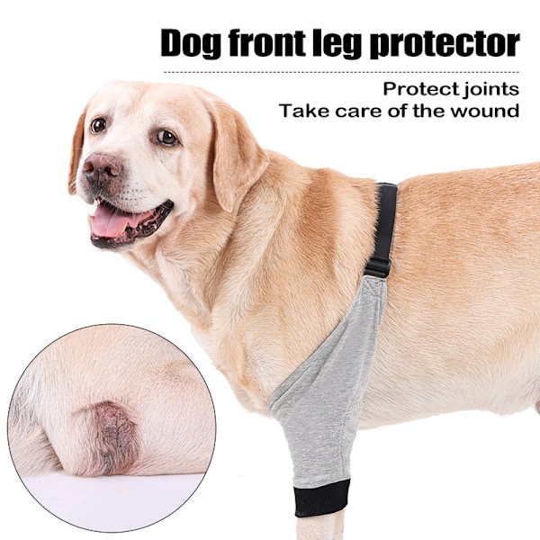 Elbow Support Protector Mjukt Andningsbart Smärtlindring Axelstöd Armbågsskydd Kuddar för Hundarmbåge Grå