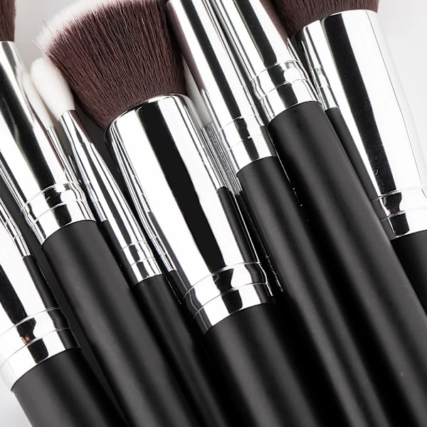 15 stk. Sort Børstesæt Øjenskygge Pudder Foundation Concealer Kosmetisk Makeup Børste Brochas De Maquillaje