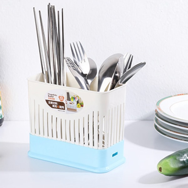 Vertikal bestikkboks Multipurpose spisepinner Etui Bestikk Avrenningsstativ