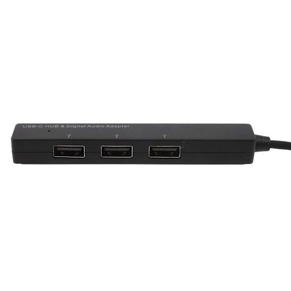 GT-129 Type-C -sovitin HUB 3 USB-C -portilla ja 3,5 mm:n audioportilla