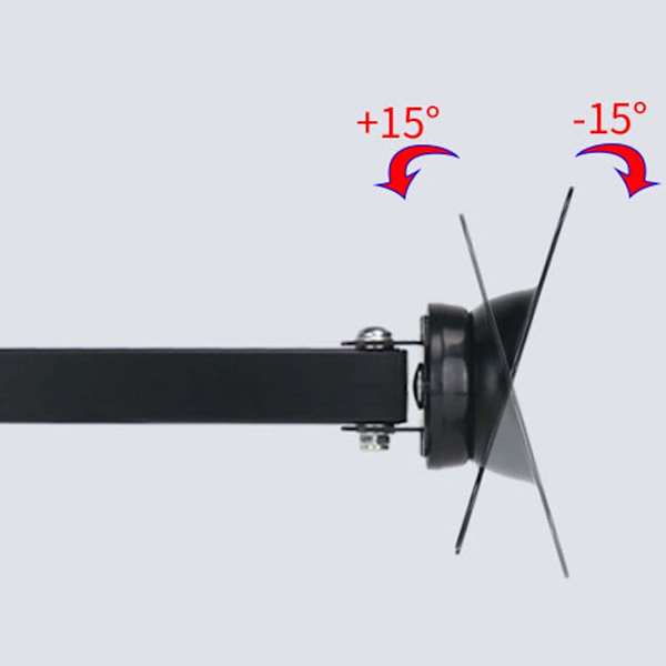 Full Motion Articulating TV Väggfäste för 10-27 LCD LED TV, Lutar Svänger Förlänger Roterar - Svart