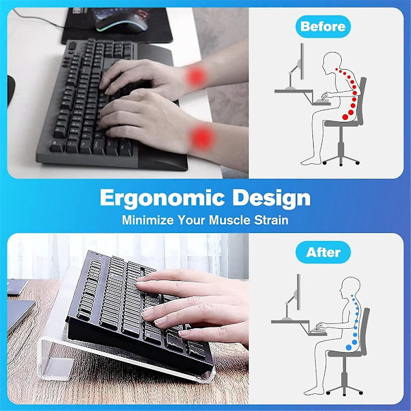 Tastaturstativ Computer Akryl Tastaturstativ til Skrivebord Klar Tastaturholder til Of[HK]