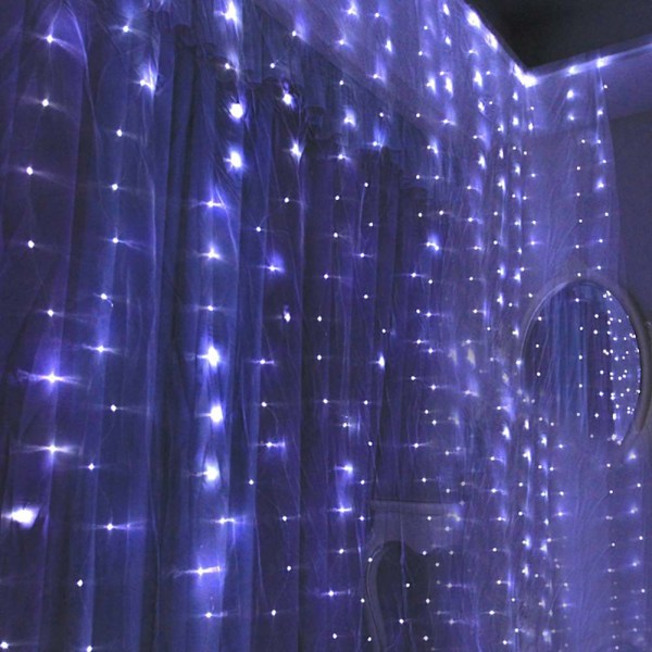 3x3m 300LED Single Function USB Copper Wire Light Christmas Starry Sky Curtain Lamp for Party Wedding Decoration