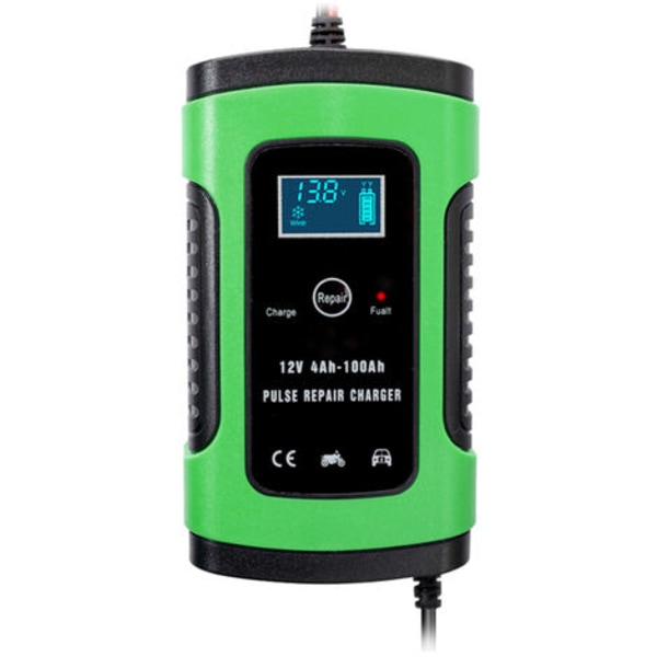 12V 6A Intelligent snabbladdande pulsreparations automatisk full batteriladdare Underhållsladdare Våt-torr blybatteriladdare