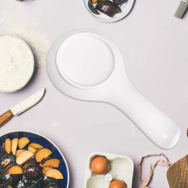 Skeskeholder i keramik til køkkenbordplade, skeholder til kaffe
