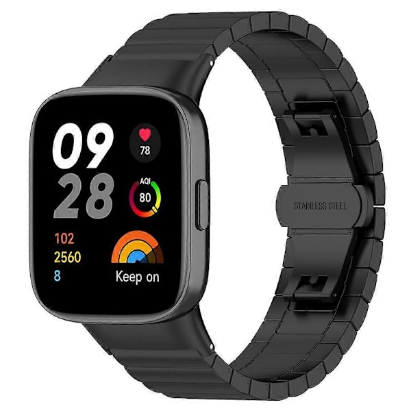 Armbånd Ny Nem Installation Bærbar Let Og Åndbar Metal Til Redmi Watch3 Urrem 04 silver