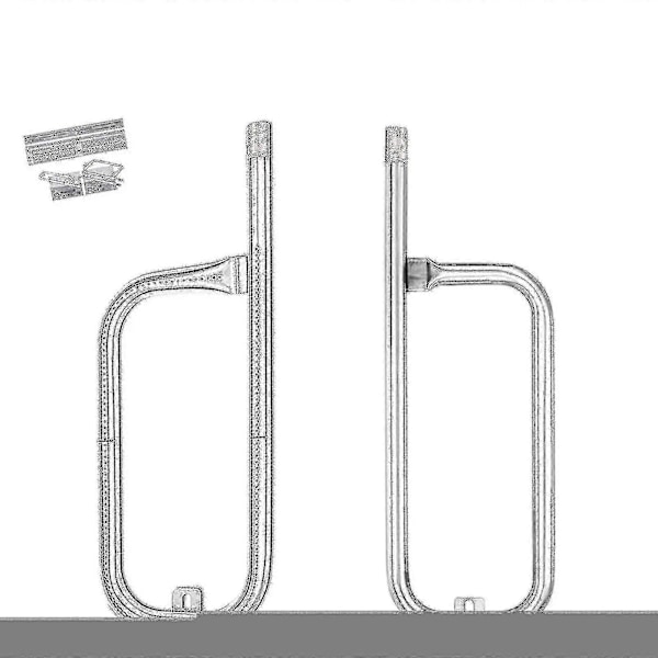 Erstatningsbrennerør for Weber Q200 Q220 Q2000 Q2200 Gassgrill - 41862