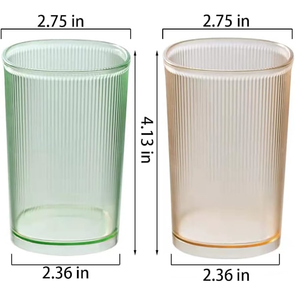 Okrossbar mugg, badrumsglas, plasttandborsthållare, glasmugg, badrumsmuggar, sminkborsthållare, set med 2 återanvändbara dricksglas.