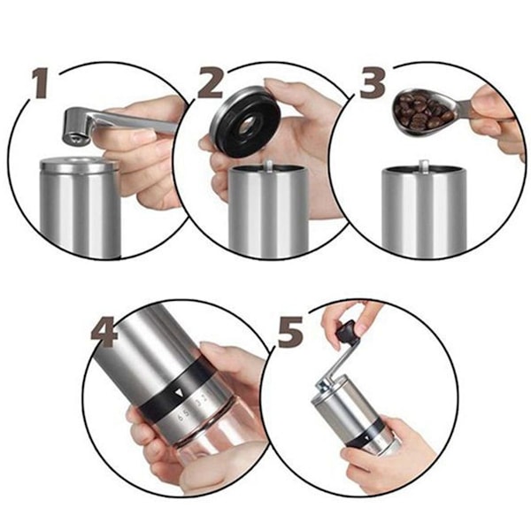 Versatile Grinding Options: Practical 6-Speed Coffee Grinder for Coffee Enjoyment KLB