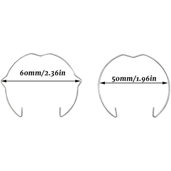 20 stk lampeholdere for 50 mm MR16 GU10 spotlight, ringklemmer for LED og halogenlamper