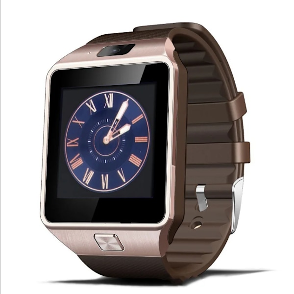 Smartklocka Touch Sport Fitness Vattentät Smartwatch Klockor För Ios Android Sim GSM-kort Kamera Herr Damer Barn Smartklocka Roséguld