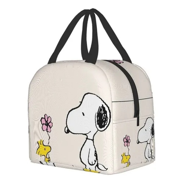 Snoopy Lunchväska med Blommig Design, Färg Bildfärg