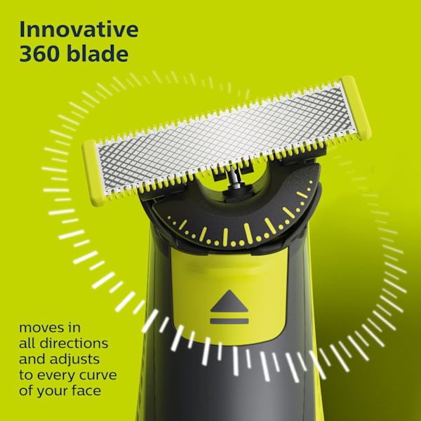 3-pakks barberblad 360° - Kompatibelt med Philips OneBlade erstatningsblad One Blade Pro-blad for menn