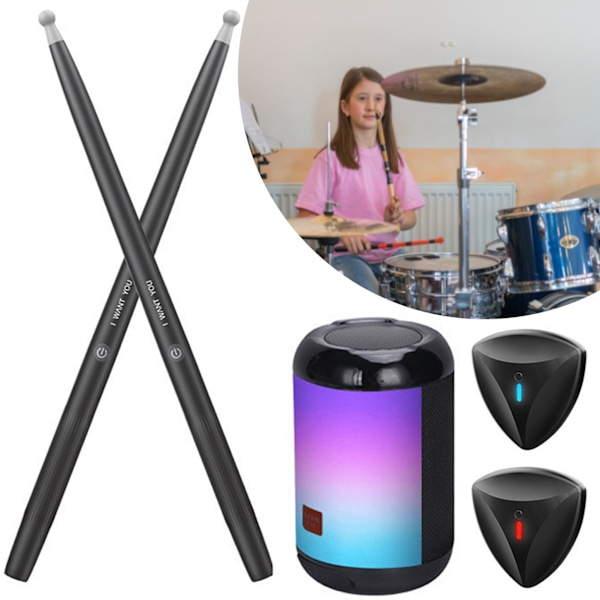 Somatosensoriskt Virtuellt Trumset Batteridrivna Lufttrummor Trumstockar Set Kit För Vuxna Barn