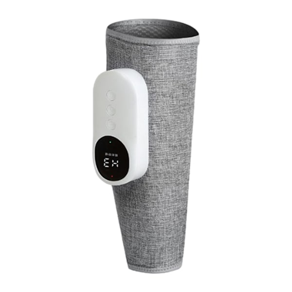 Elektrisk Varm Kompres Benmassager Bærbar Let Kalvemassager Pad Til Kvinder Mænd Grå