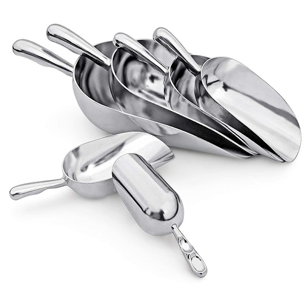 Multifunktionell skyffel i aluminiumlegering, bärbar tesked, isskyffel, mjölspatel, risspade för kökstillbehör