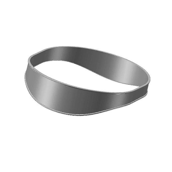 2 stk DIY Hjemmeklipp Fade og Taper Hårklipp Bøyd Silikon Hårklippebånd Grå
