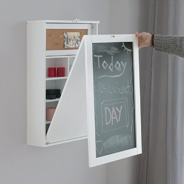 Smart og pladsbesparende vægskrivebord med moderne design