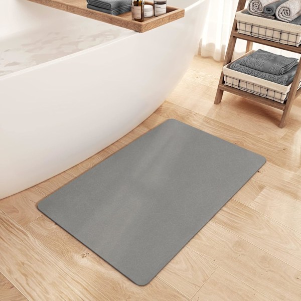 Diatomite bath mat quick drying, non-slip bath mat for bathroom,