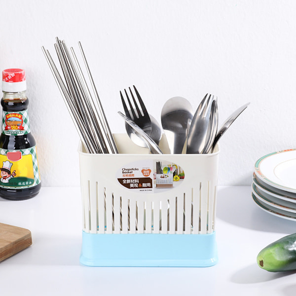 Vertikal bestikkboks Multipurpose spisepinner Etui Bestikk Avrenningsstativ