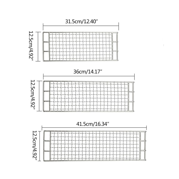 Grillrist i rustfritt stål, nett, utendørs camping, fotturer, kjøkkenutstyr M