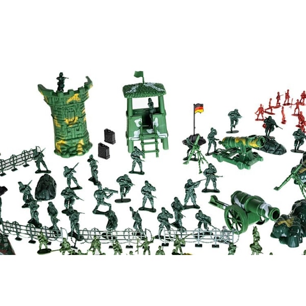 Leikkisotureiden setti - Armeija-tukikohta - 300 osaa