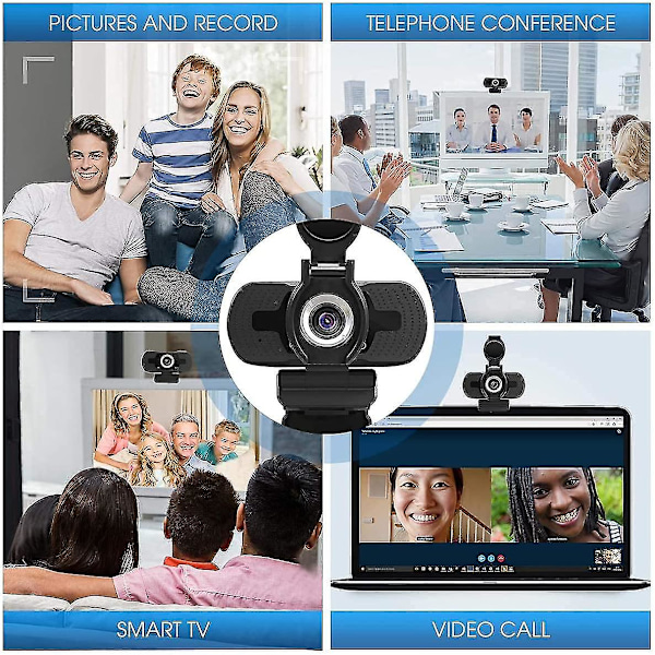 1080p Full HD, datamaskin Laptop PC Mac Desktop-kamera for konferanse