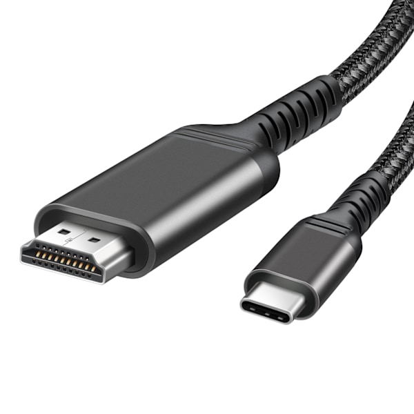 4K 60Hz Adapterkabel USB C till HDMI-kabelomvandlare 2 Svart