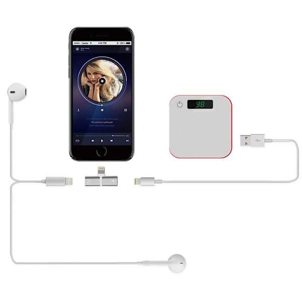 Lightning adapter for iPhone - Svart