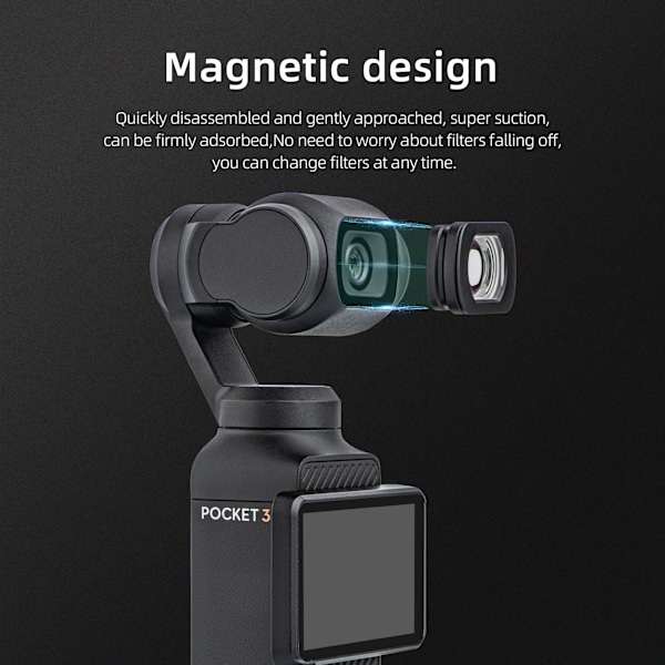 Vidvinkelobjektiv för DJI Osmo Pocket 3-kamera