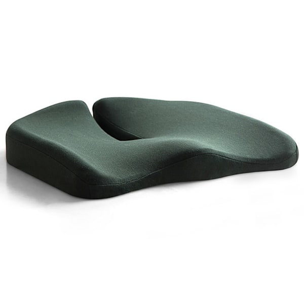 Bekväm ergonominen tyynytyyny Ihoystävällinen hengittävä istuintyyny kotiin autoon toimistoon Atrovirens