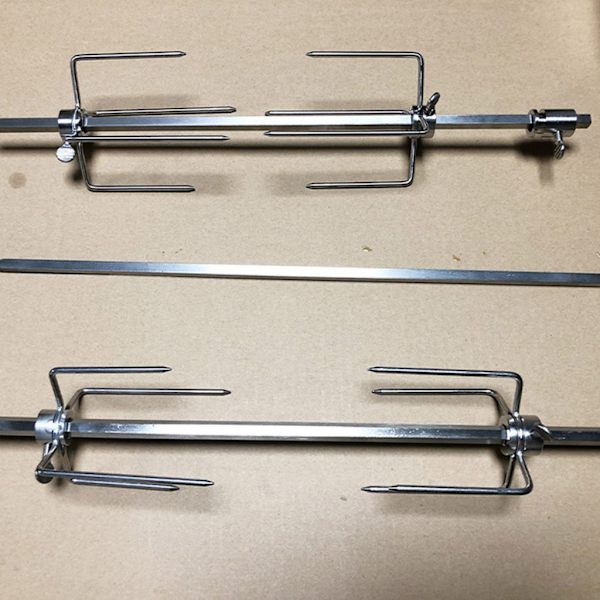 Sett med 4 Grillgafler i Rustfritt Stål, Grillgaffel, Spidd for Kjøtt, Egnet for Utekoking, Piknikgrill
