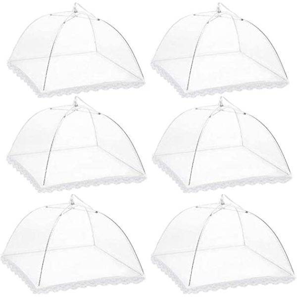 Pop-up nätmatskyddsnät 6-pack återanvändbart (43 x 43 cm)