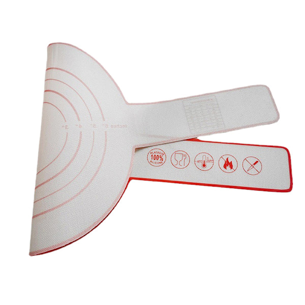 1st Silikon Bakematte Langt Håndtak Sling Non-Stick Kjøkken Coo Rød