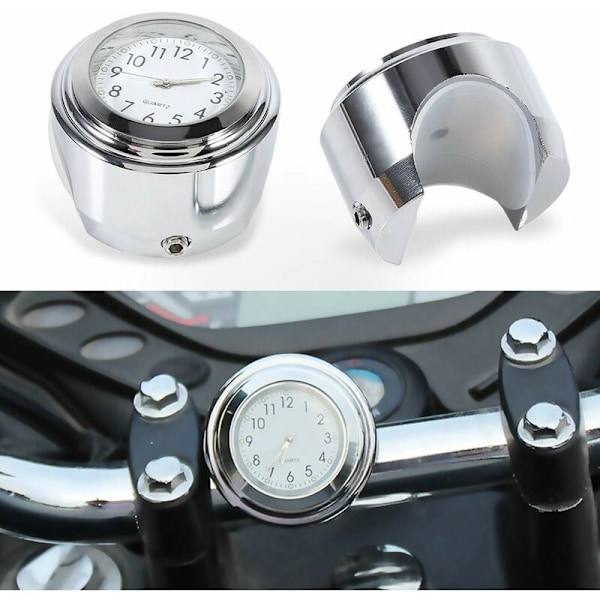 Klocka, Klocka, Motorcykelstyreklocka, Universal 7/8\" 1\" Klocka Exakt klocka Stoppur Byte,