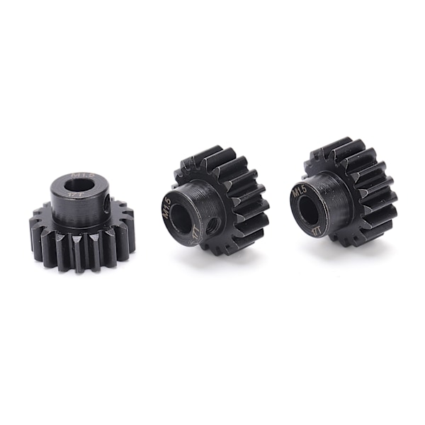 3st M1.5 Ståldrev Kugghjul 17T 8mm Axel för 1/6 1/5 RC Bil Borstlös Motor